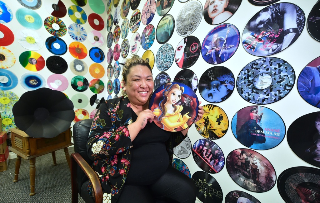 Ma Nerriza dela Cerna of Erika Records displays a full color 