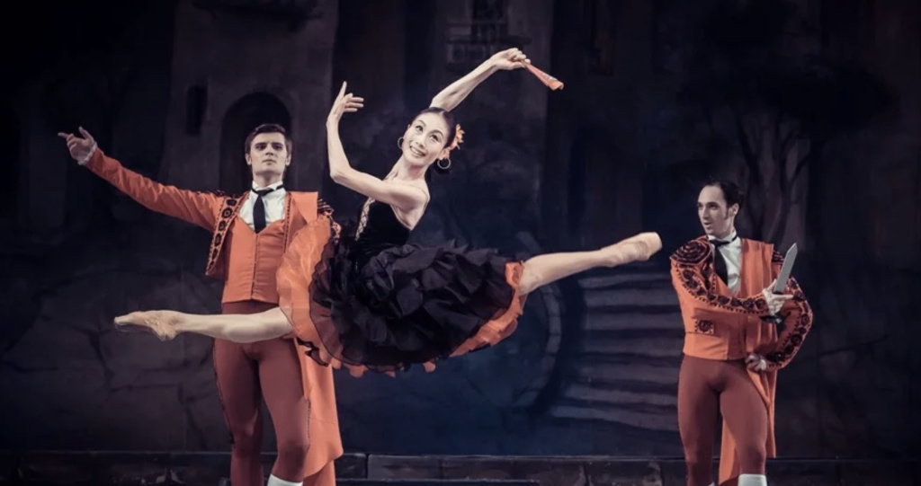 Dancers perform in the National Ballet of Ukraine's interpretation of 